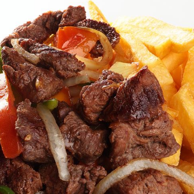 Porção de Contra filé com Fritas